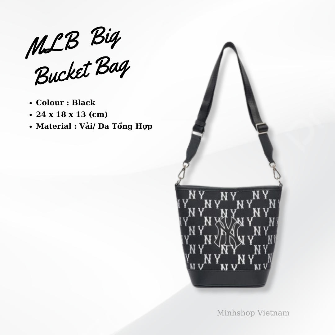 Big Classic MONOGRAM Jacquard New Bucket Bag NEW YORK YANKEES