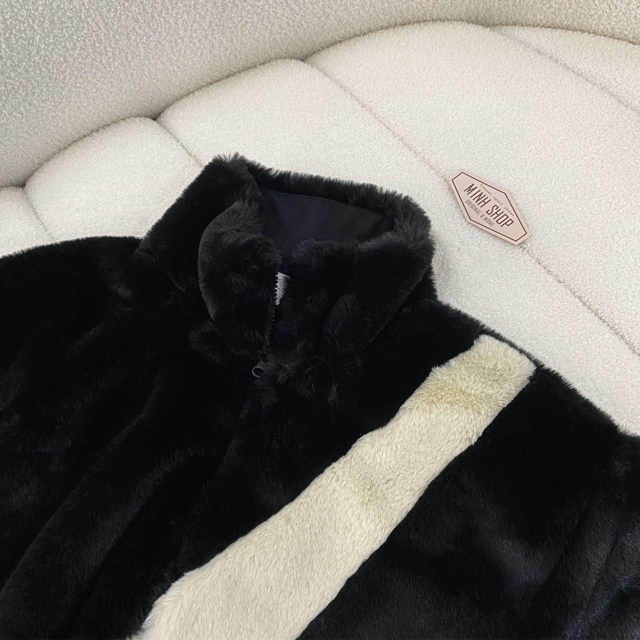 Minhshop.vn - Áo khoác Nike Sportswear Faux Fur Jacket Black