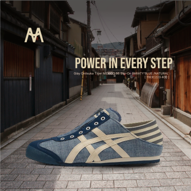 Giày Onitsuka Tiger MEXICO 66 Slip-On PARATY'BLUE /NATURAL' [ 1183C233 400 ] - Image 1
