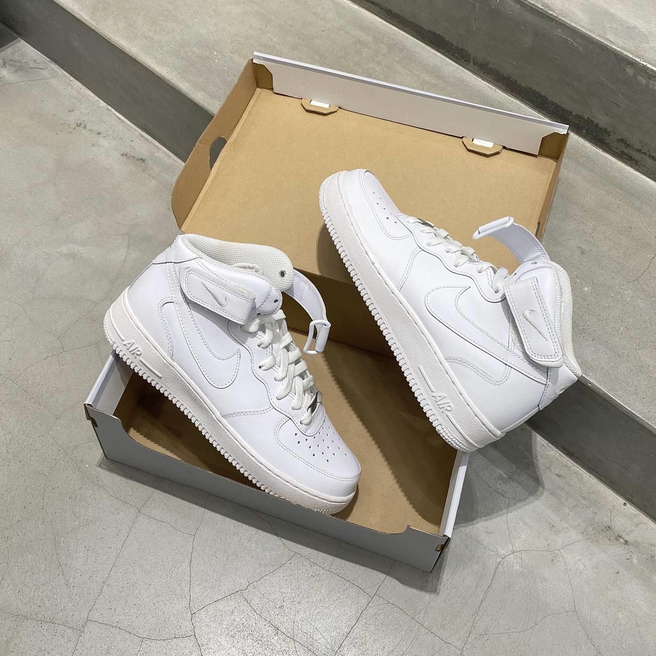 Minhshop.Vn - Giày Nike Air Force 1 Mid '07 White M ** [Cw2289 111] - Áp  Dụng Chuyển Khoản