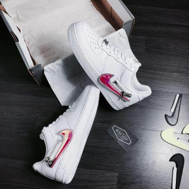 Hàng Chính Hãng Nike Air Force 1 '07 Premium 'Zip Swoosh - White' 2020**