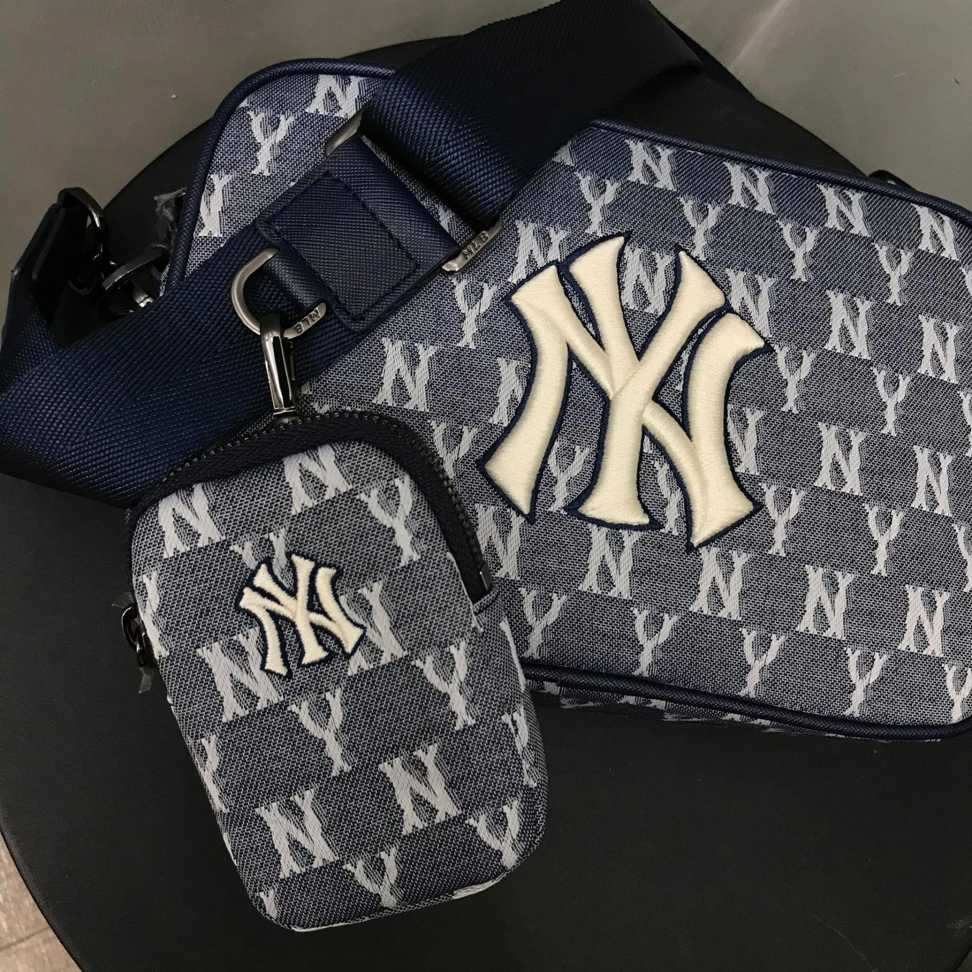 mlb jacquard monogram cross bag