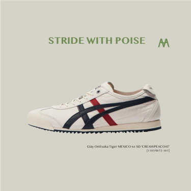 Giày Onitsuka Tiger MEXICO 66 SD 'CREAM/PEACOAT' [1183A872-101]