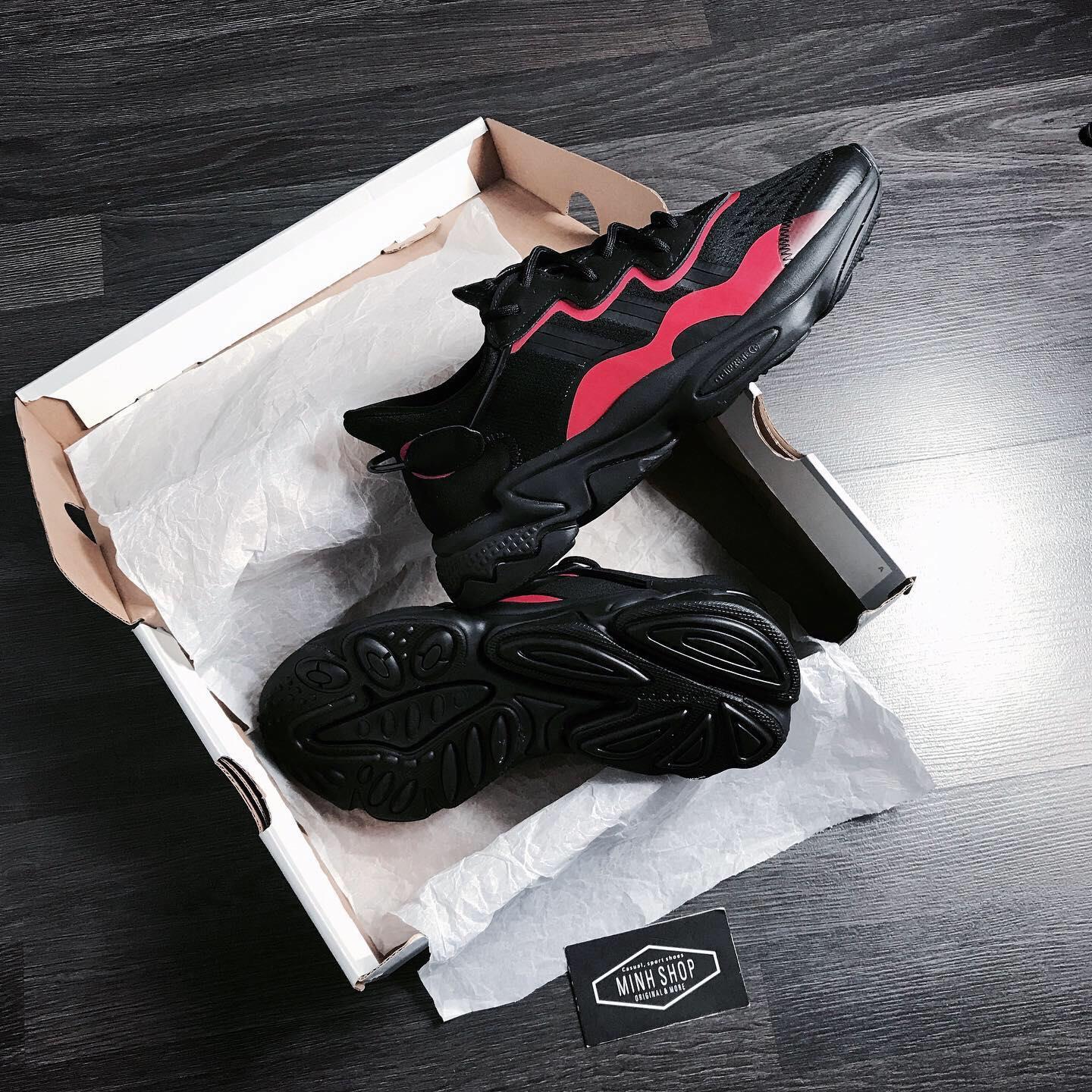 Minhshop.vn - SALE~~ HÃ ng ChÃ­nh HÃ£ng Adidas Ozweego Black/Red 2021** [EF4285] ÃP Dá»¤NG CK