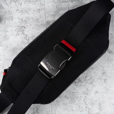 Hàng Chính Hãng Túi Coach Signature Colorblock Edge Belt Bag Sport Red Charcoal 2021**