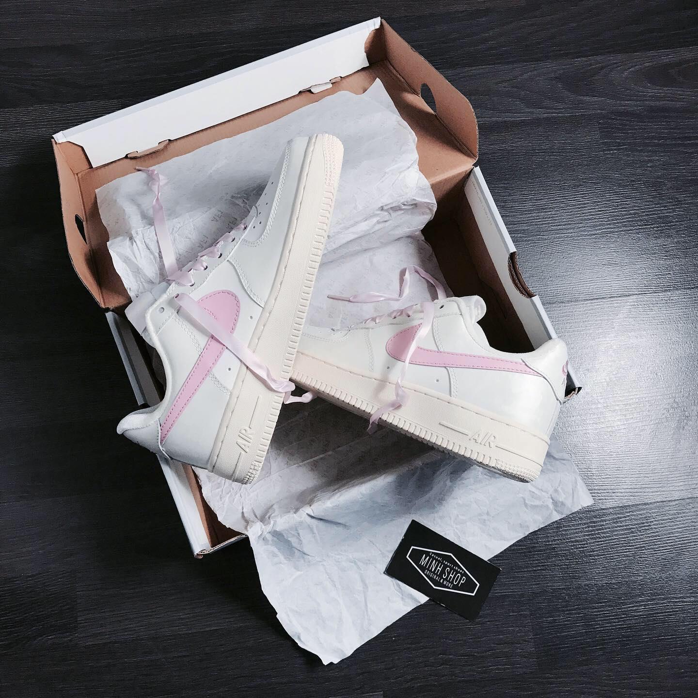 Nike air force hotsell 1 sail arctic pink