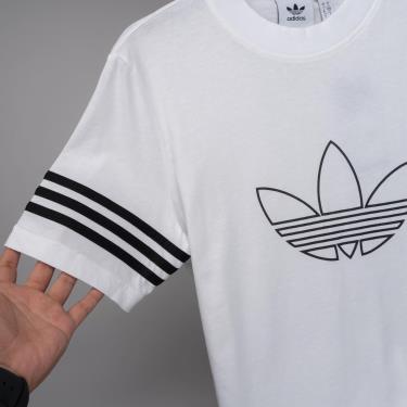 Hàng Chính Hãng Áo Thun Adidas Outline Tee  White/Black 2020**