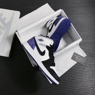 Giày Nike Jordan 1 Mid SE Purple GS **