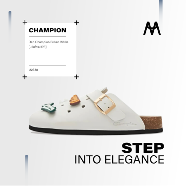 Dép Champion Birken White [u5afasu19f1] - Discount 10.10 Siêu OFF - Image 1