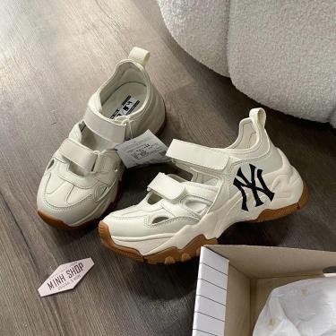 MLB NY Yankees Bigball Chunky Mask Sneakers Beige Gum