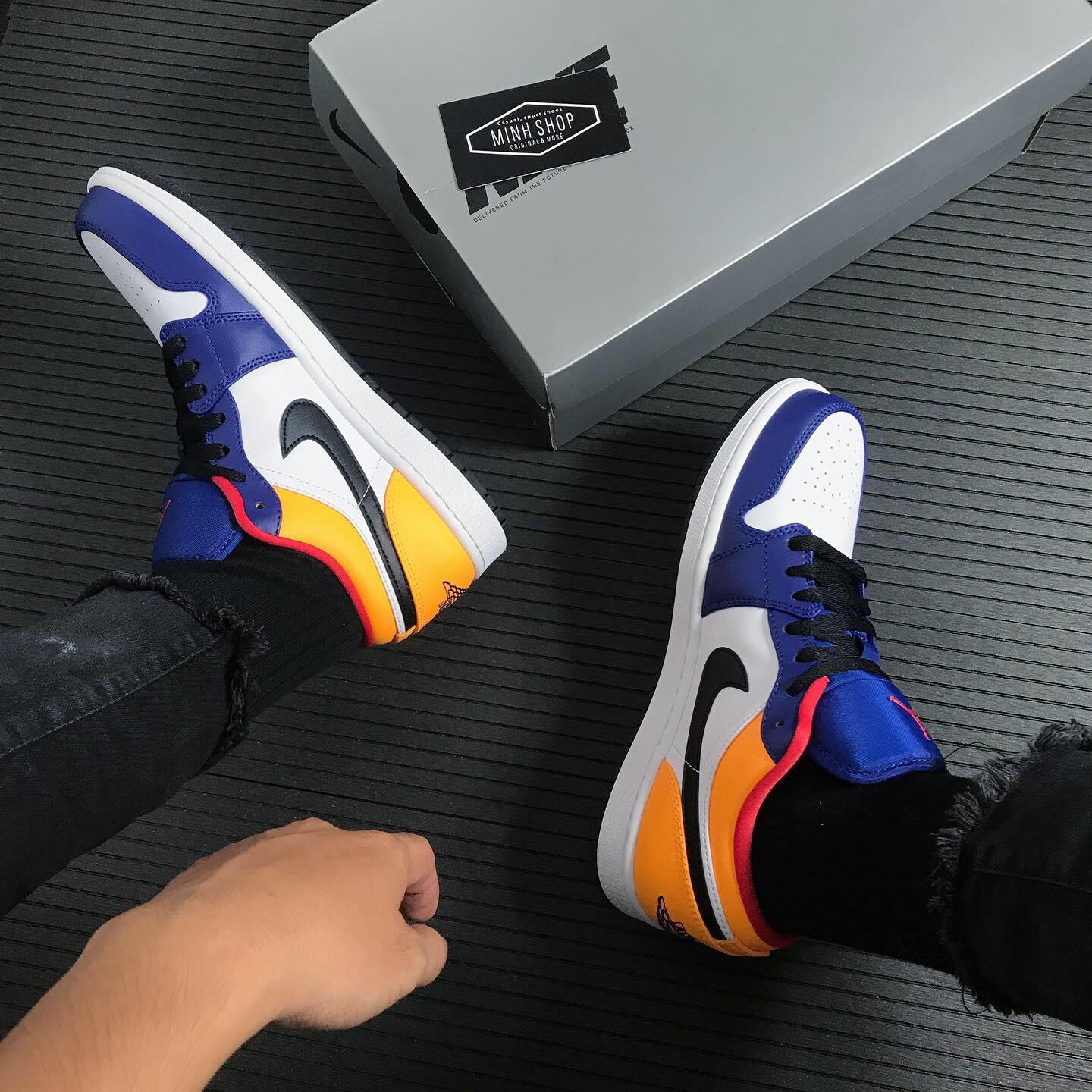 Minhshop.vn - Hàng Chính Hãng Nike Air Jordan 1 Low White Navy