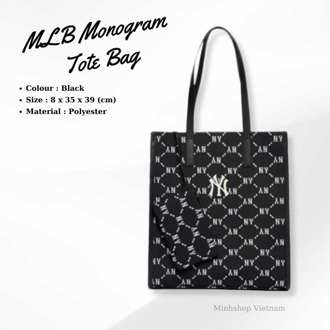  Túi MLB Monogram TOTE Shopping Bag New York Yankees