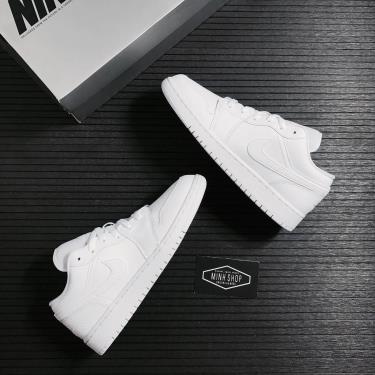 Hàng Chính Hãng Nike Jordan 1 Low White GS 2021**
