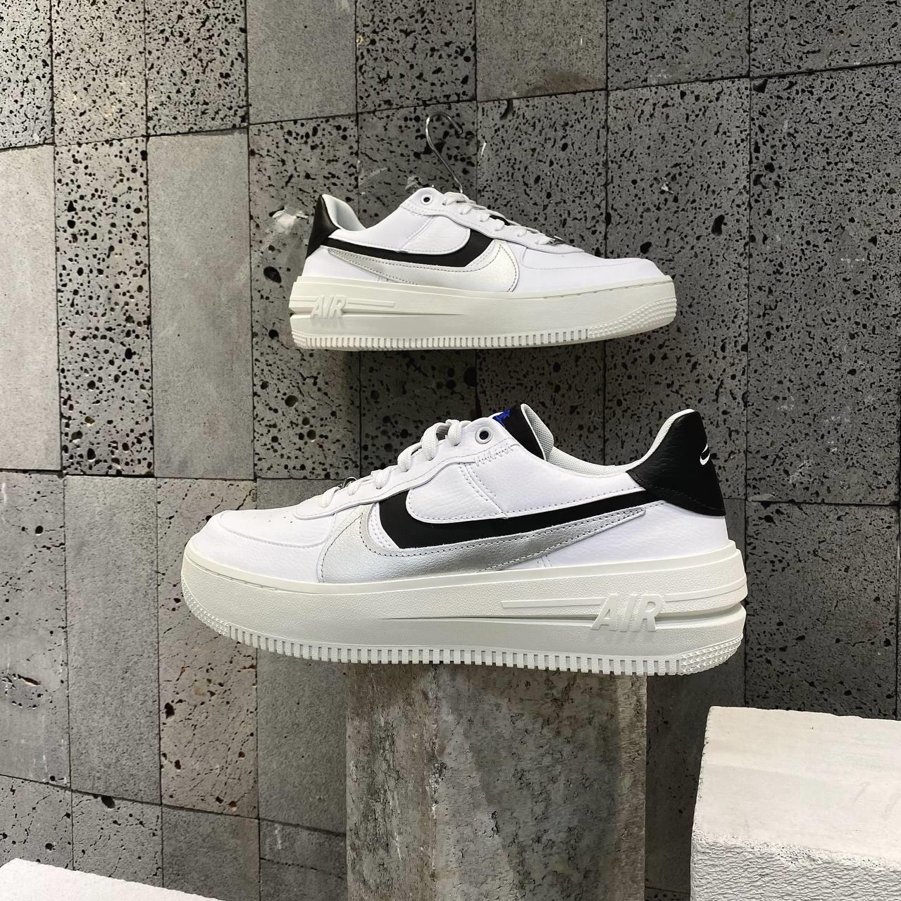  - Nike Air Force 1  White Metallic Silver Black  [DX3199 100]