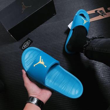 50% OFF Giày Dép Nike Air Jordan Break Slide Laser Blue/Yellow ** [AR6374 402]