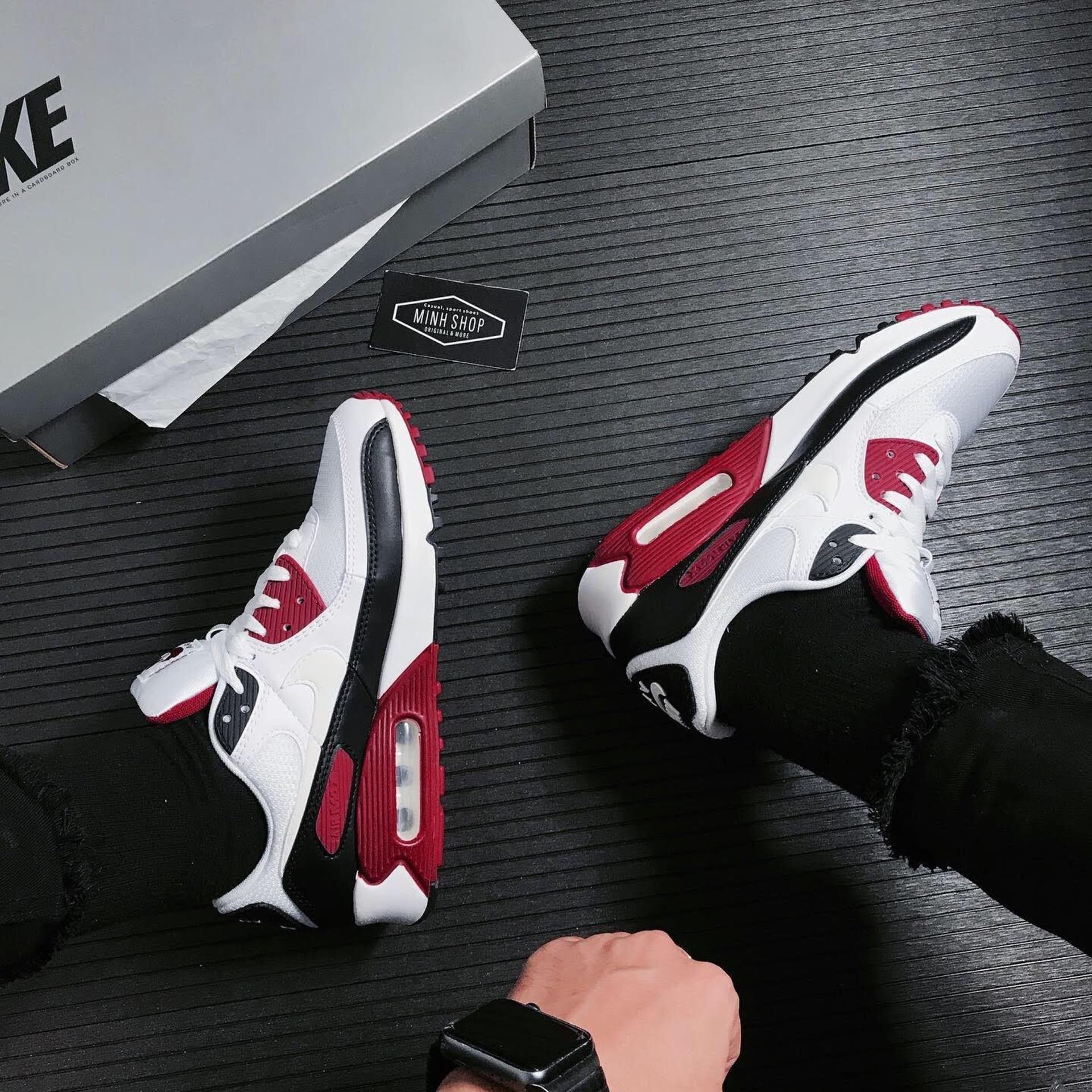 Minhshop.vn - ðHighest Ratedð Nike Air Max 90 Recraft New Maroon [CT4352 104]