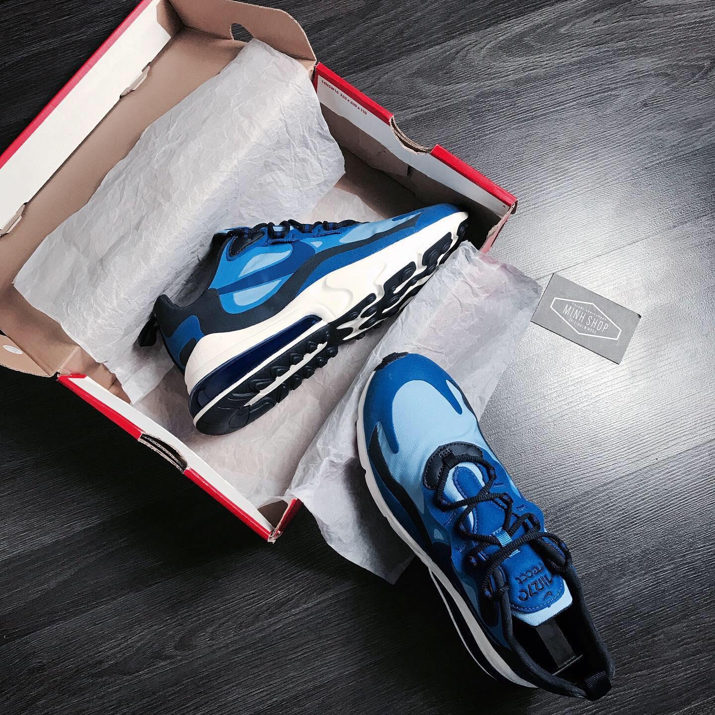 Nike Air Max 270 React Triple Blue CI3866-400