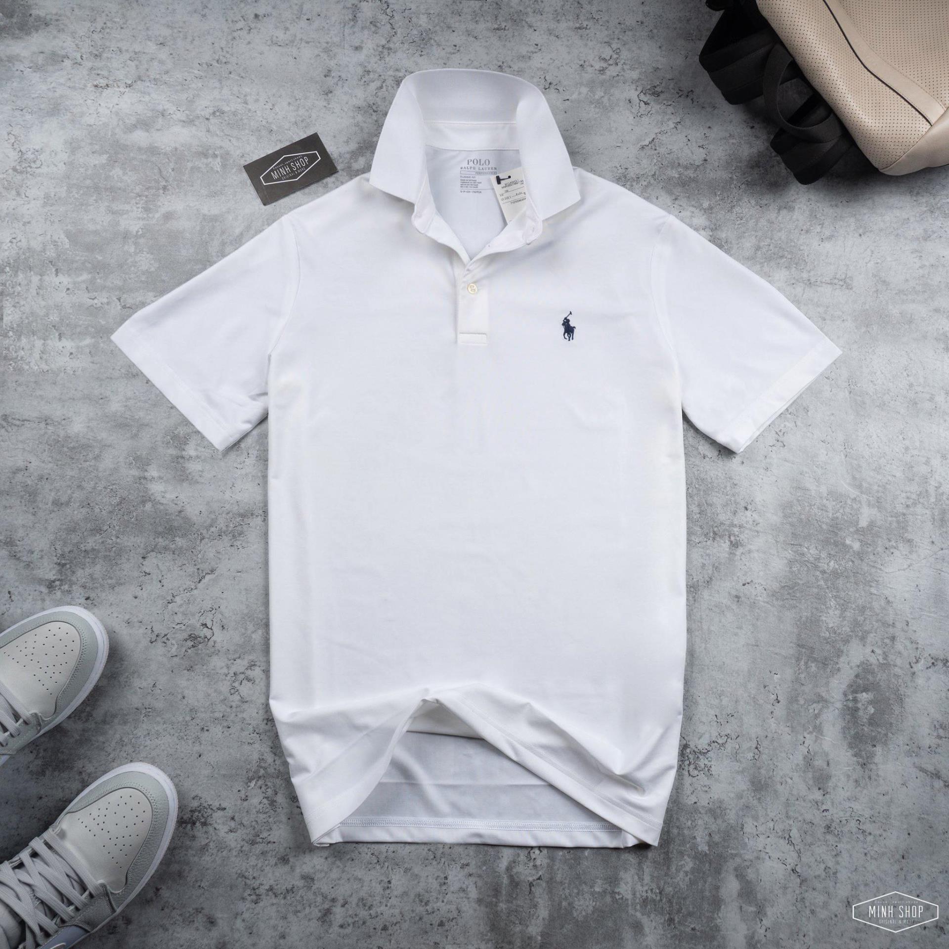  - Áo Polo Ralph Lauren Classic Fit Active Performance White