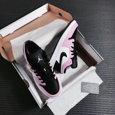 🔝 Màu Trend 🔝Giày Nike Air Jordan 1 Low 'White Light Arctic Pink' (GS)** [554723 601]