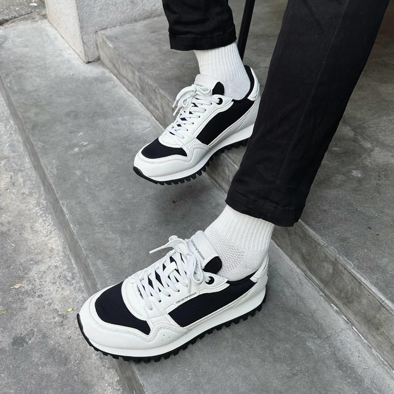  - Giày TRAINERS EMPORIO ARMANI OFF WHITE [X4X557 XM998]