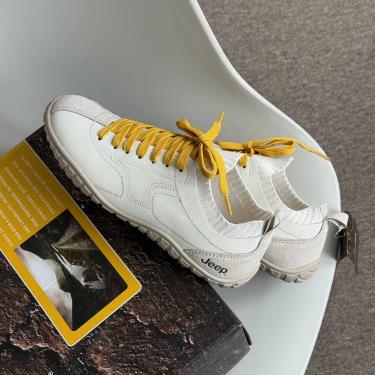 Giày Jeep Oxfords Casual Leather Shoes ''Begie'' [P651W13097] - Image 1