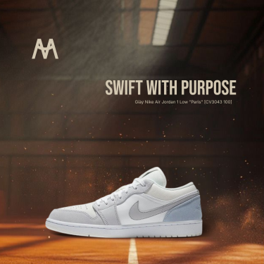 Giày Nike Air Jordan 1 Low "Paris" [CV3043 100] - Image 1
