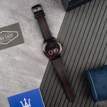📌 elegant 📌 Hàng Chính Hãng Maserati Traguardo Chronograph Black/Red Dial Watch 2021** [R8871612023]
