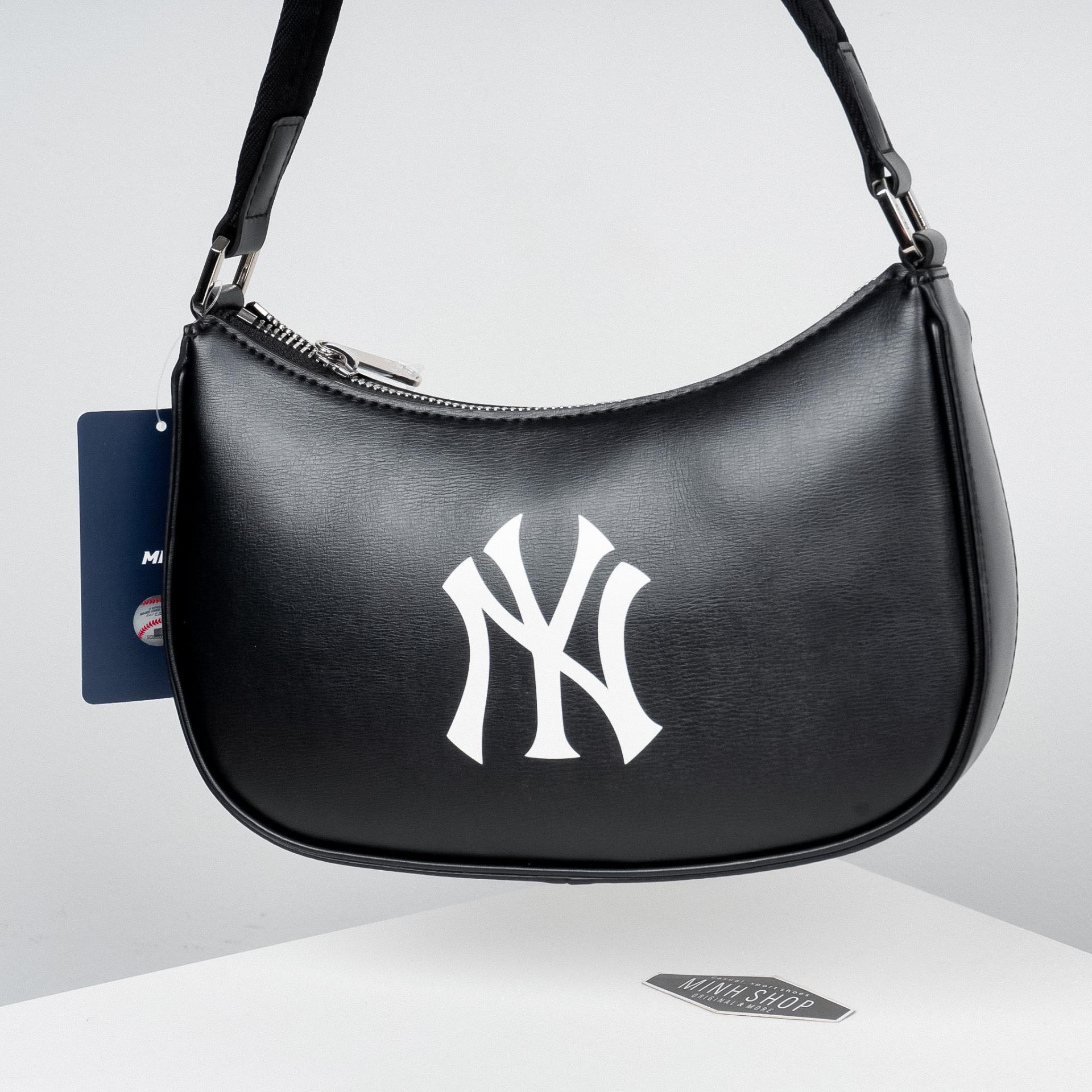 MLB Big Logo Solid New York Yankees Hobo Bag Hand Bag Shoulder Bag