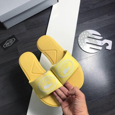 Hàng Chính Hãng Dép Lacoste Slide Yellow 2021** 37CFA0020241 hang-chinh-hang-dep-lacoste-slide-yellow-2021-37cfa0020241