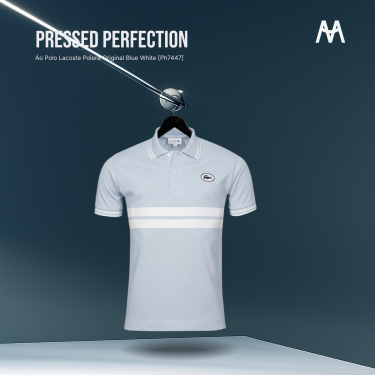 Áo Polo Lacoste  Polera Original Blue White  [Ph7447] - Image 1