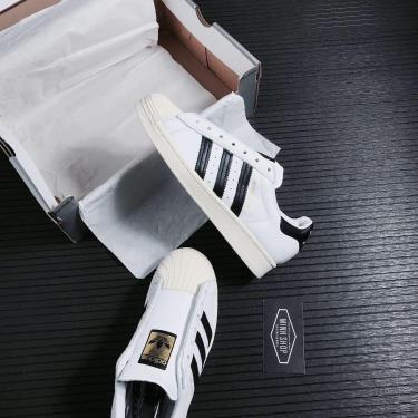 Hàng Chính Hãng Adidas Superstar Laceless White 2021** FV3017