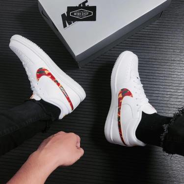 -850K Hàng Chính Hãng Nike Sky Force 3/4 White Red Camo Swoosh 2021**