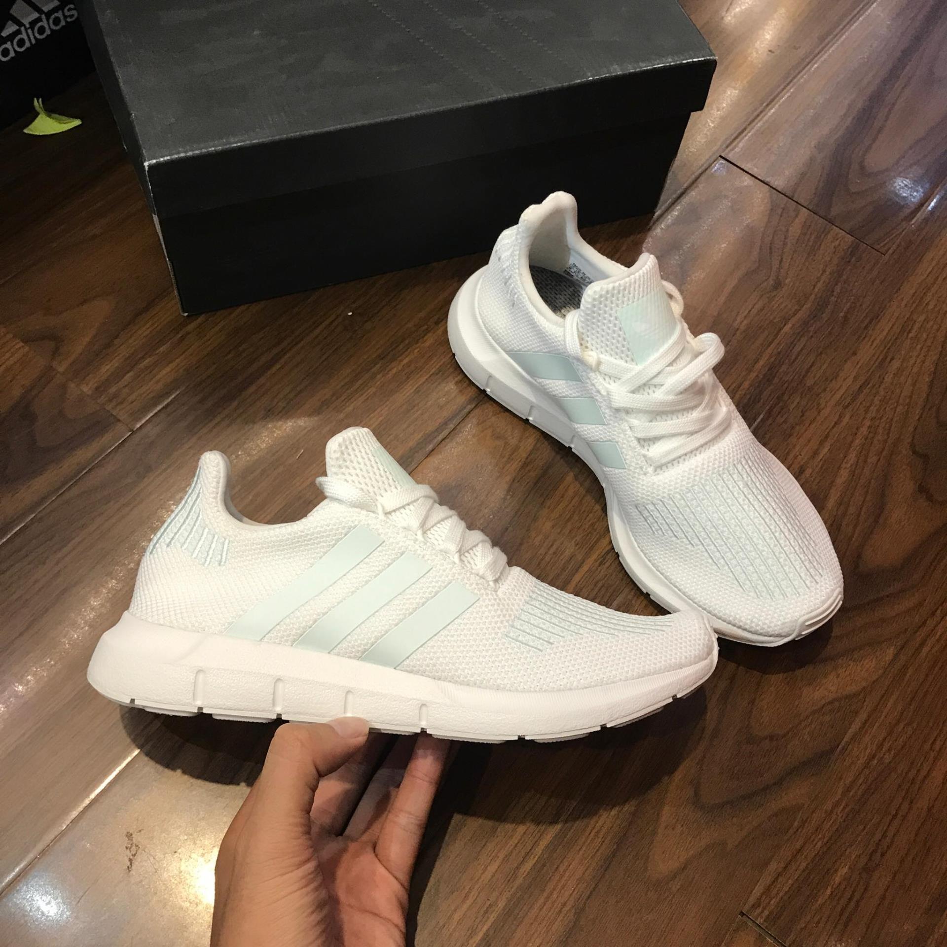 adidas swift run white and mint