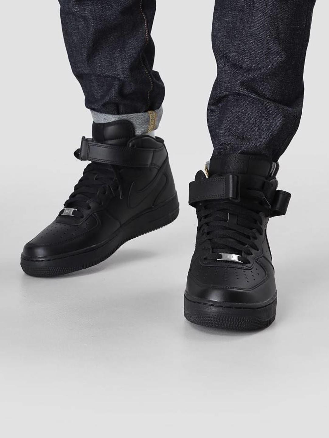 Minhshop.Vn - Giày Nike Air Force 1 Mid All Black [O] *** [Cw2289 001]