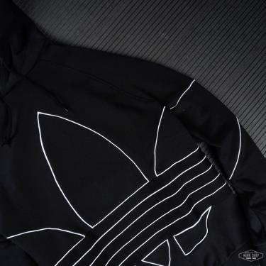 Áo Hoodie Adidas Big Trefoil Outline Black  [GE0823]