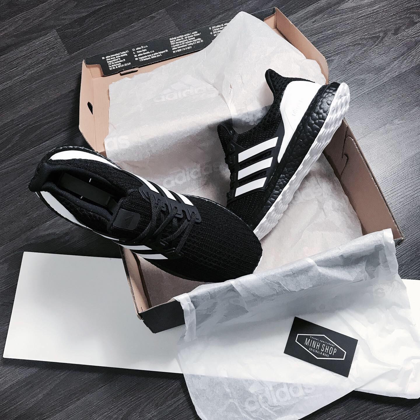 Minhshop.Vn - Hàng Chính Hãng Adidas Ultra Boost 4.0 'Orca' 2019** Triple  Black Boost