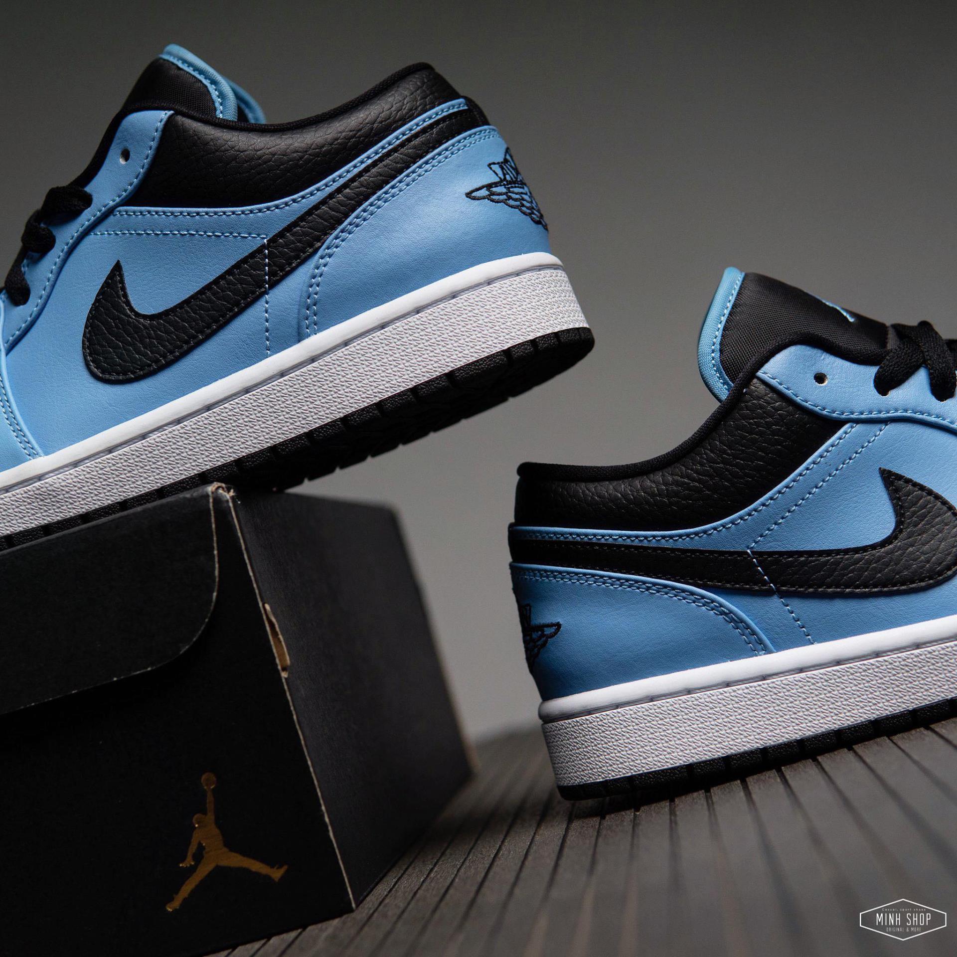 nike jordan 1 low university blue black