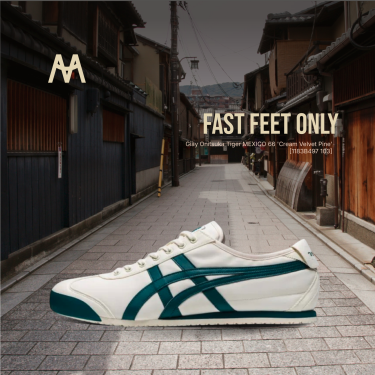 Giày Onitsuka Tiger MEXICO 66 'Cream Velvet Pine' [1183B497 103]