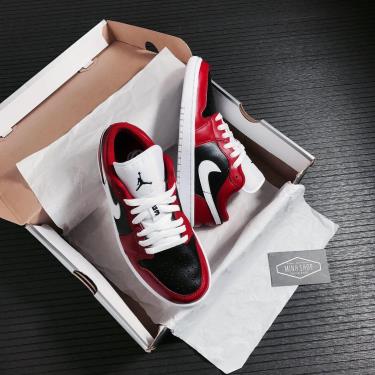 Giày Nike Jordan 1 Low Black/Red ** [DC0774 603]