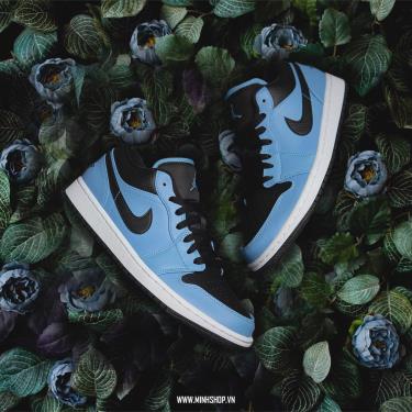 Giày Nike Air Jordan 1 Low GS 'University Blue Black' [553560 403]