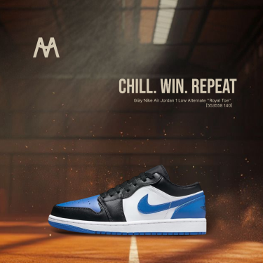 Giày Nike Air Jordan 1 Low Alternate ''Royal Toe'' [553558 140] - Image 1