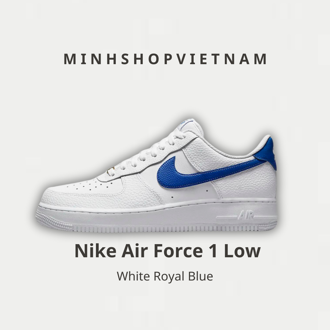 Minhshop.Vn - Giày Nike Air Force 1 Low 'White Royal Blue' [Dm2845 100]