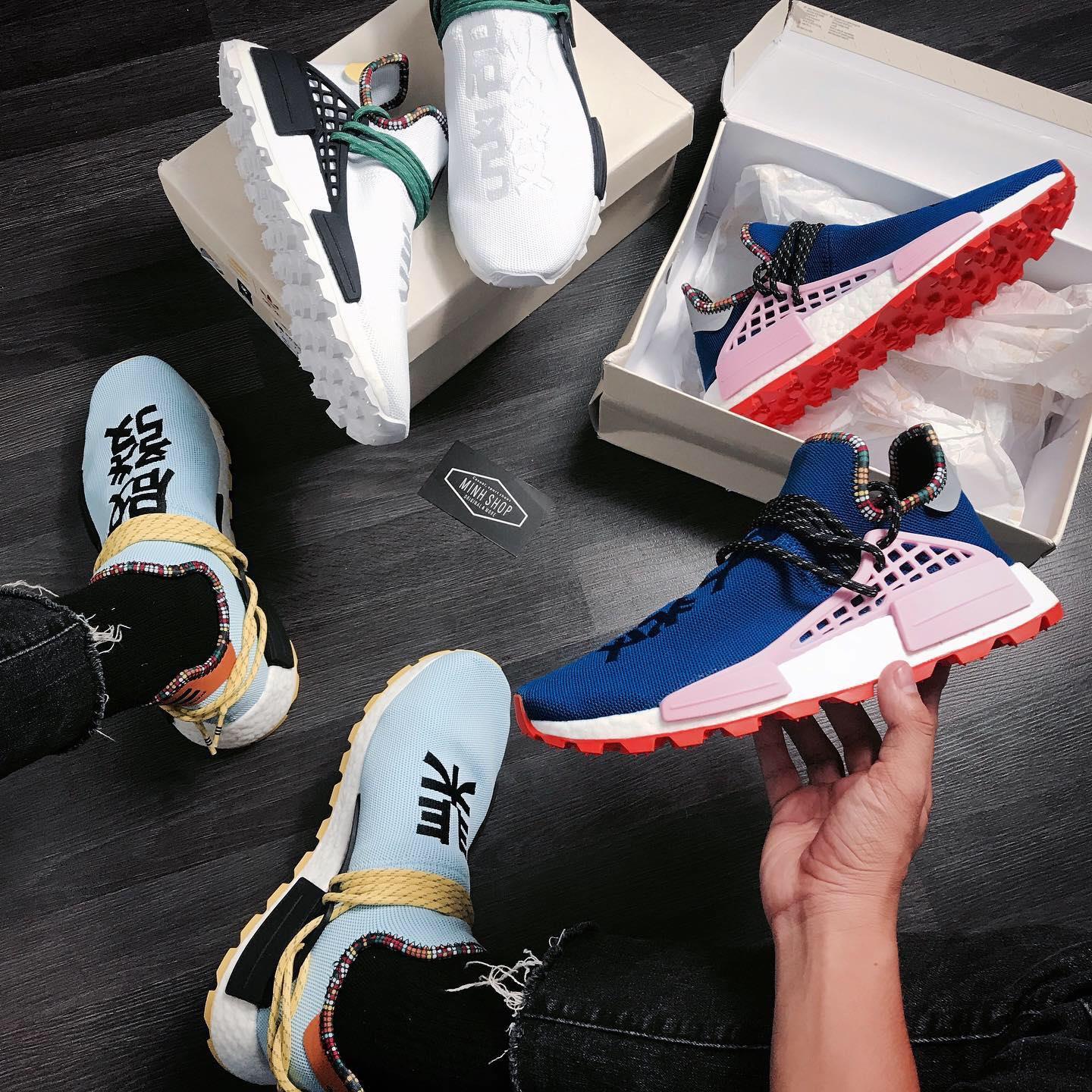 Adidas nmd human outlet race inspiration pack white