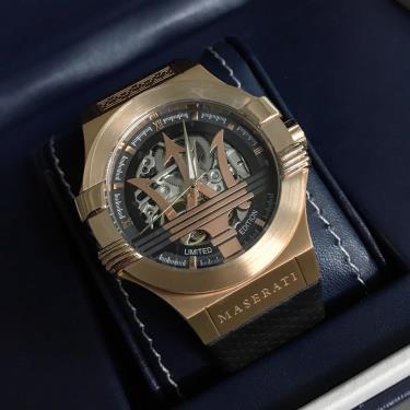 Hàng Chính Hãng MASERATI New Gold Hollowed Watch Limited 2019**