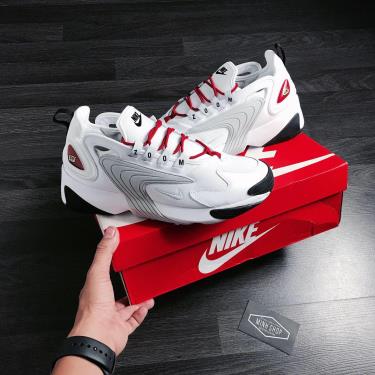 nike zoom 2k white grey red