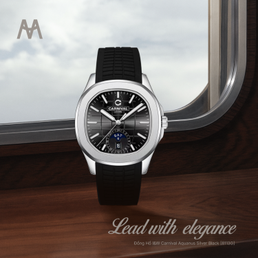 Đồng Hồ I&W Carnival Aquanus Silver Black [8113G] - Image 1