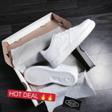 Hàng Chính Hãng Nike Air Force 1 Low All White GS 2021** 314192 117 hang-chinh-hang-nike-air-force-1-low-all-white-gs-2021-314192-117