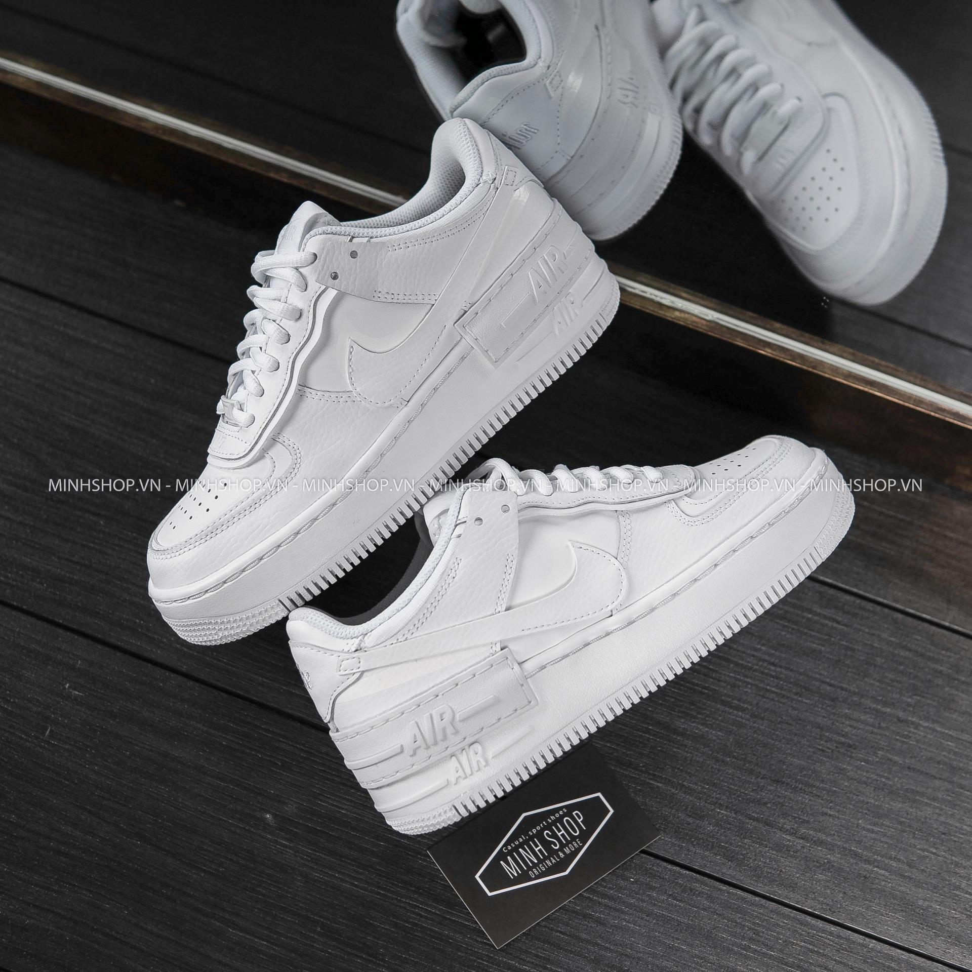 Minhshop.vn - Giày Nike Air Force 1 Shadow All White [CI0919 100