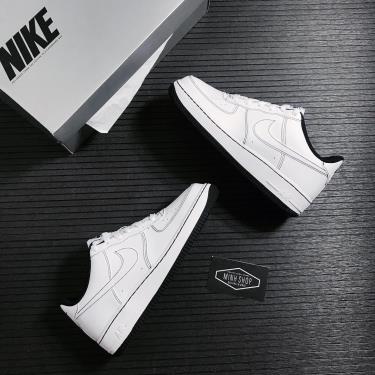 NOEL SALE -35% Nike Air Force 1 White Black Stitch [CW1575 104]