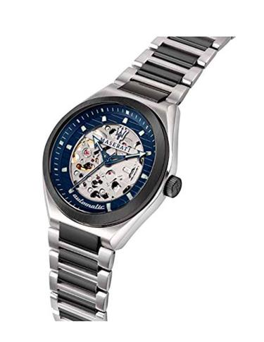 💥 Last 💥 Đồng Hồ Maserati Triconic Automatic Blue Gunmetal Watch **  [R8823139001]